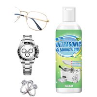 Ultrasonic Jewelry Cleaner Solution 180ml Cleaning Liquid Gold Silver Cleaner Concentrate for Ultrasonic Cleaner Machines