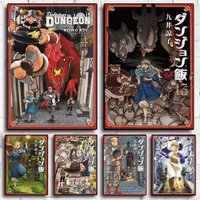 Delicious in D-Dungeon Poster Stickers Mural Painting Self-Adhesive Wall Decals for Bedroom Living Room Home HD Decor Gift