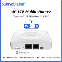 Router 4G LTE WiFi 6 Modem karty SIM Obsługa 32 połączeń urządzeń Mobilny router bezprzewodowy Interfejs Typc-C dla Azji Afryka Europa