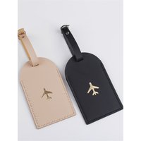 2PCS Plane Luggage Tag Hanging Tag With Name ID Cards Anti-lost Lightweight Travel Accessories For Flight for Lovers Gifts