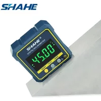 SHAHE Digital Angle Gauge Magnetic Protractor Inclinometer Level Angle Finder Angle Cube Level Box With Magnes And Backlight