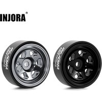 INJORA 0.7" D18 Aluminum Beadlock Wheels for 1/30 Axial SCX30 (W7001 W7002)