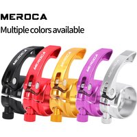 MEROCA Folding Bike Seatpost Clamp 40.9mm Quick Release Aluminium Alloy Bicycle Seatpost Mount for 33.9mm Folding Bike Seatpost