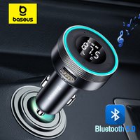 Baseus FM transmetteur modulateur voiture sans fil Bluetooth 5.0 USB chargeur rapide Auto Aux Radio lecteur Mp3 musique mains libres voiture Kit