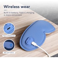 3D Eye Massage Mask 5 Vibration Modes 3-level Graphene Heating Dark Circles Eye Ralaxation Elctric Eye Massager Pad Hot compress