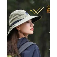 AliExpress WRELS Summer UV Protection Hiking Hat Quick-drying Wide Brim Outdoor Visor Bucket Hats Mesh Breathable Sun Hat Outdoor Cycling Hat