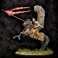 1/24 Resin unpainted model kit, military theme, Polish Wing Cavalry unassembled and unpainted GK