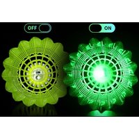 Light-up LED Badminton Lighting Balls Glowing Luminous Badminton Balls Nylon Colorful Lighting Shuttlecocks Outdoor Game