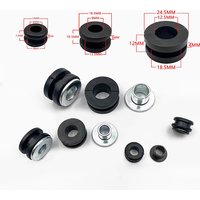 5 Sets Pressure Relief Cushion Motorcycle Rubber Grommets Bolt Kit DIY Accessories Circular Shock Absorber Pad