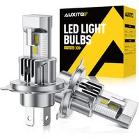 2Pcs AUXITO H4 LED Lamp for Car 9003 HB2 Headlight Bulb Canbus Car Light Fanless LED Diode Lamp Auto Motorcycle 12V 6500K Lights