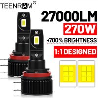 270W H15 LED Headlight Bulbs 27000LM Canbus No Error Car Headlamps 12V 6000K White For BMW Mercedes Audi VW Golf 6 MK3