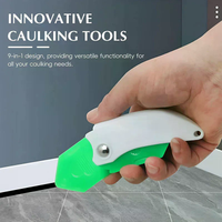 Glue Scraper Nine-in-one Multi-function Scraper Glass Glue Trimmer Sealant Applicator Scraper For Tile Window Grout Edge Removal