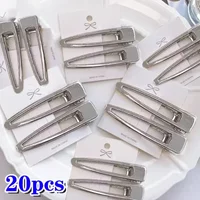 Simple Metal Y2K Millennium Style High Quality Silver Hair Clips Premium Feel Sweet Cool Hairpin Light Luxury Hair Accessories