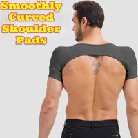 Men Shoulder Pads Wide Shoulder Enhancer Seamless Muscle Build Body Shaper Cosplay Costume Posture Corrector Invisible Padding