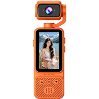 AliExpress Lenovo 4K HD WiFi Pocket Camera with Night Vision Video and Audio Recording Chest-Mounted Bike Dashcam 180-Degree Rotating Lens