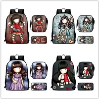 Cartoon Gorjuss santoro Child School Backpack With Shoulder Bags Pencil Bags For Kindergarten,Light Weight Child Bags