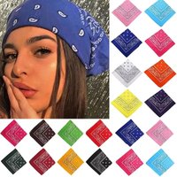 Fashion Scarf Bandana Headwraps For Women Girls Kids Vintage Four Seasons Square Hair Scarve Sports Hairscarf Bohemian Headbands