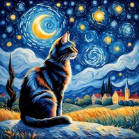 RUOPOTY Cat Diamond Painting Kits Handmade Diy Crafts Animal Full Round/Square Abstract Diy Crafts Art Supplies