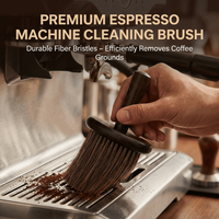 Walnut Wood Coffee Grinder Cleaning Brush Nylon Soft Espresso Machine Brush Barista Cleaning Tools Multi Use Dust Clean Brush