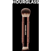 Hourglass Makeup Brush- No.26 Double Head Retractable Foundation Brush Fiber Smudge Face Makeup Brush