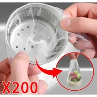100/200pcs disposable sink filter mesh bag kitchen block drainage pipe drain hole garbage bag kitchen cleaning supplies