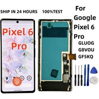 100% Tested Super OLED/TFT 6.7" For Google Pixel 6 Pro Lcd with Frame Display Digital Touch ScreenReplacement GLUOG,G8VOU Screen