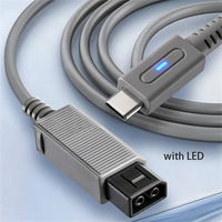 MEUYAG 1.8m Type C Charge Cable for Wii Console 45W PD USB C Gaming Power Supply Cord for Wii Charge Game Console LED Wire