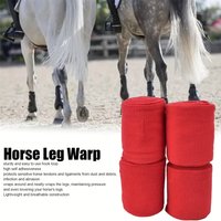 4 Stück Polar Fleece Pferde Leggings Anti-Bulging Sehnenschutz Tanzschritt Leggings für Reitsport