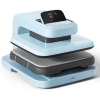 HTVRONT Auto-Heißpresse 2-Heißpresse 15x15 für HTV, Sublimation, Wärmeübertragungsprojekte