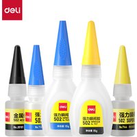 Deli 502 Professional Strength Super Glue Fast Cyanoacrylate Adhesive Hardware Metal Cars Wood Crafts Hobbies Instant Bonding