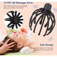 Electric Octopus Claw Scalp Massager for Stress Relief Hair Stimulation Head Scratcher Health Care Personal Care Device