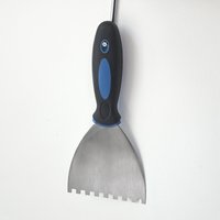 Notch Trowel Tiling Trowel Tiling Tools Plastering Trowel with Comfort Handle for Drywall Finishing Concrete Plaster Scraping