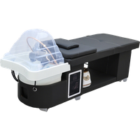 AliExpress NONE Wholesale Japanese Head Spa Waterfall Equipment Storage Space Bed Water Cycle Shampoo Bed with Fumigation