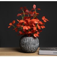 33 cm Künstliche Vierblättriges Kleeblatt Pflanzen Gefälschte Hängende Glocke Baum Seide Baum Blätter Kleine Glück Gras Für Home Hochzeit party Decor