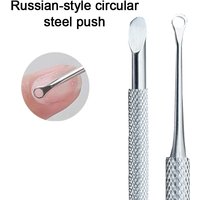 New 1pcs Manicure Spatula Cuticle Remover Push Cuticle Nails Take Out Nail Cuticle Remover Tool Sticks Manicure SPT05