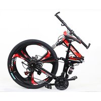 Factory Hot Sale High-carbon Steel 26 Inch Folding Bike Bicycle 21 Speed Foldable Mountain Bike