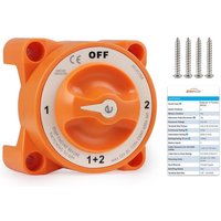 325A 32V DC for Marine Boat Car Truck RV 4 Position Rotary 9002E e-Series Battery Switch with AFD Battery Isolator Switch IP66