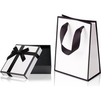 Small Gift Box and Gift Bag Paper Gift Bag Bow-knot Gift Boxes with Lid Gift Box Set for Gifts Weddings Birthdays Festival Party