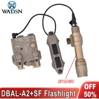Airsoft DBAL A2 Surefir SF M300 M600 Flashlight Red Green Dot Laser Pressure Switch Tacitcal Hunting Weapon Light Fir 20mm Rail