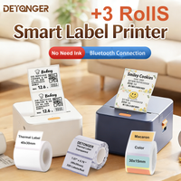 DETONGER P1 Mini tragbarer Thermo-Etikettendrucker, kabelloser, tintenloser Taschenaufkleberdrucker