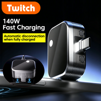 140W PD Fast Charger Splitter Auto Power-Off Protection Type-C to USB C Connector For Iphone 17 16 15 Samsung Tablet Laptop