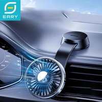 Eary Car Suction Cup Fan Mount Dashboard 12/24V Powerful Air Cooling Fan 360° Rotatable 3 Speeds Wind Quiet Fans for Vehicle SUV
