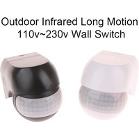 Outdoor Infrared Long Motion AC100V~240V Wall Switch PIR Detectors LED Sensor Waterproof Timer Light Motion Sensor