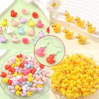 10/30/50/100pcs Multi-color Resin Duck Shaped Pendants,for DIY Bracelets,earrings,Christmas,Valentine's Day,Thanksgiving Gifts