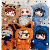 Hot Naruto Itachi Sasuke Kakashi Gaara Series Blind Box Trendy Toy Figure Plush Pendant Collection Birthday Present