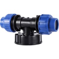 20/25/32mm Plastic PE Tube Tee Connector Water Splitter IBC Water Tank Reducing Tee Pipe T-Shape Joint Garden Irrigation Adapter