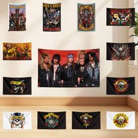 3x5ft G-Gu-ns N' Roses GNR Flag Professional Flag Polyester Digital Printing Flagge Banner For Decoration Garage Room Home