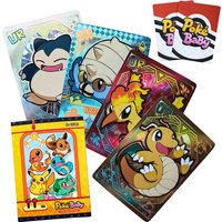 Shiny 59Pcs PokeBaBy Cute DIY Card Pokemon Holographic 1996 Q151 Anime Version Classical Collection Cards Gengar Charizard