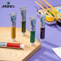 Maries Artist Pearlescent Watercolor Paint Set Student Art Special Stationery Watercolor Packing Color Supplies