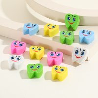 Office School Supplies Colorful Tooth Shape Creative Eraser Cartoon Cute Cross-border Combination Gift Eraser Kawai Stationery